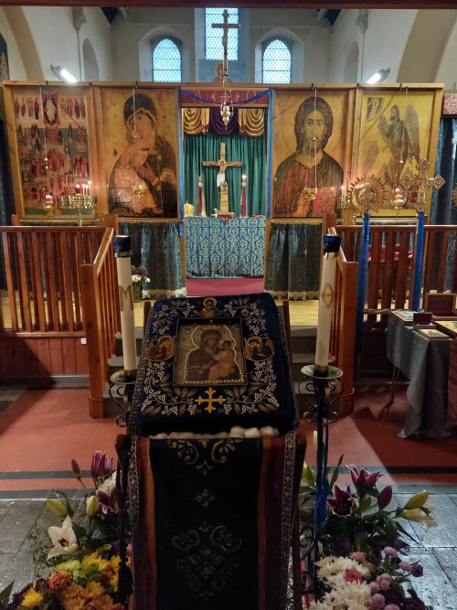The iconostasis at All Saints of Lincolnshire